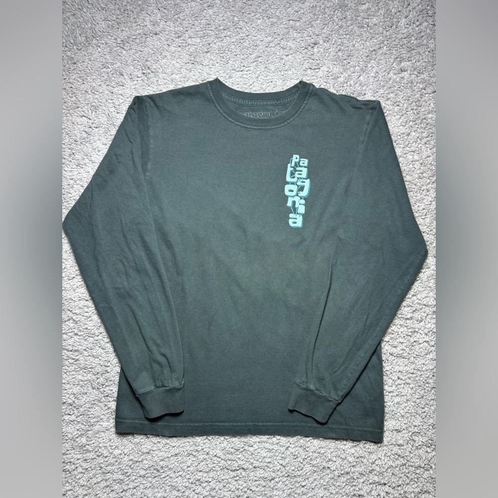Patagonia Shirt Mens Small Crewneck Long Sleeve Organic Cotton Hiking Layers